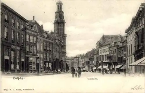 Ak Zutphen Gelderland, Houtmarkt