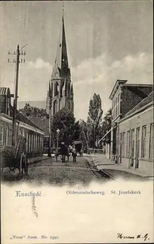 Ak Enschede Overijssel Niederlande, Oldenzaalscheweg, St. Josephs Kirche