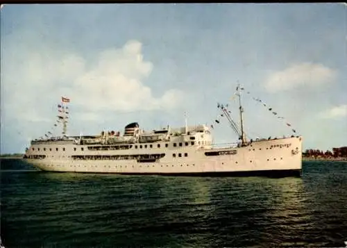 Ak Passagier-Fährschiff MS Nordland, Travemünde - Kopenhagen - Helsingborg