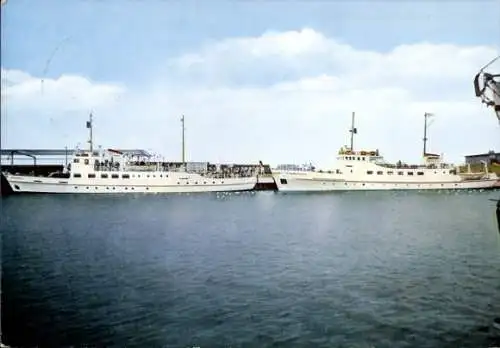 Ak Bäderschiffe Wangerooge und Oldenburg, Nordseebad Wangerooge