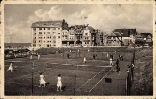 Ak Duinbergen Knokke Heist Westflandern, Tennisplatz