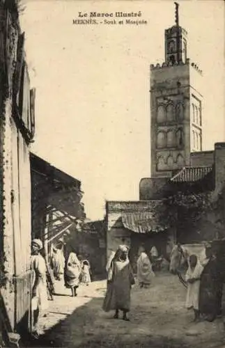 Ak Meknes Marokko, Souk und Moschee