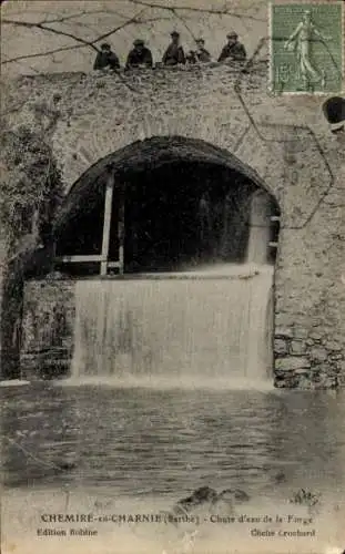 Ak Chémiré und Charnie Sarthe, Wasserfall La Forge