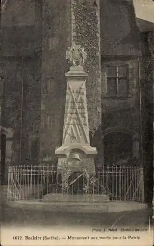 Ak Bouloire Sarthe, Denkmal für die Gefallenen des Vaterlandes