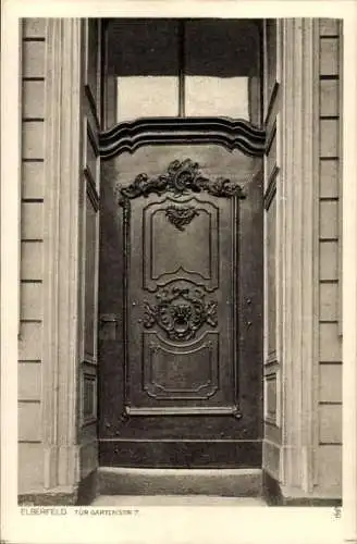 Ak Elberfeld Wuppertal, Tür Gartenstr. 7