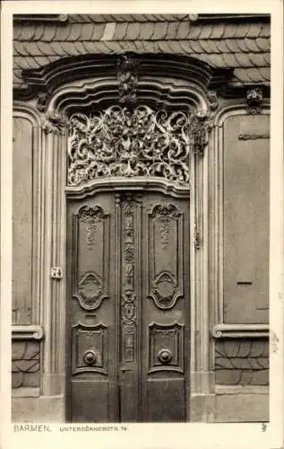 Ak Wuppertal Barmen, Portal, Unterdörnerstraße 74