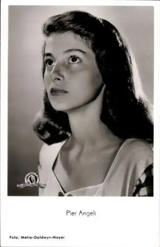 Ak Schauspieler Pier Angeli, Porträt