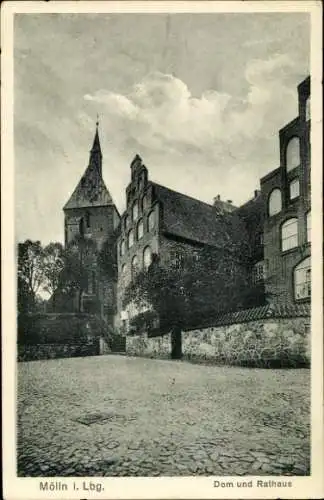 Ak Mölln im Herzogtum Lauenburg, Dom, Rathaus