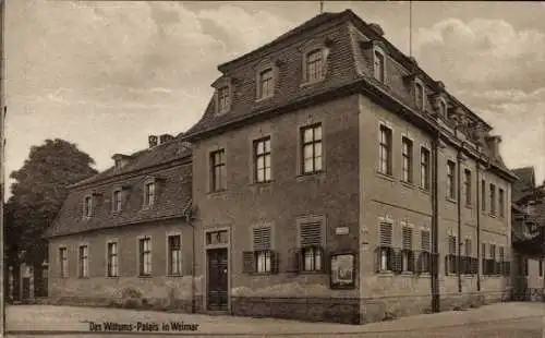 Ak Weimar in Thüringen, Wittums-Palais