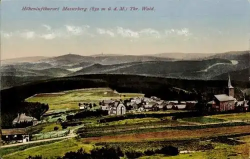 Ak Masserberg im Thüringer Schiefergebirge, Panorama