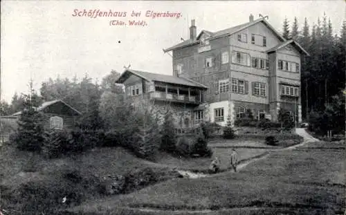 Ak Elgersburg in Thüringen, Schöffenhaus, Außenansicht