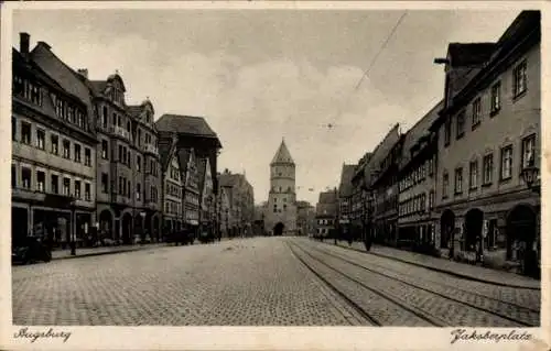 Ak Augsburg in Schwaben, Jakoberplatz