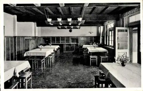 Ak Adenau in der Eifel, Schullandheim Arendsberg, Gastraum