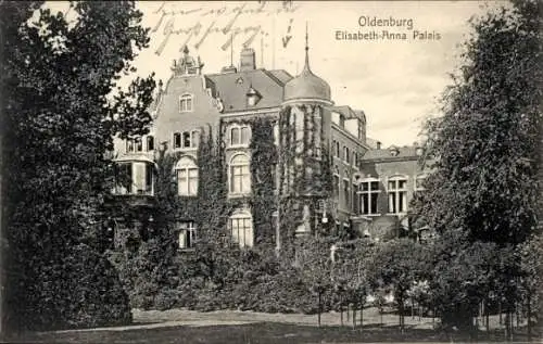 Ak Oldenburg im Großherzogtum Oldenburg, Elisabeth-Anna Palais