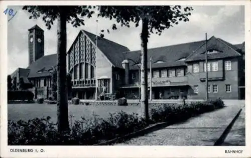 Ak Oldenburg im Großherzogtum Oldenburg, Bahnhof