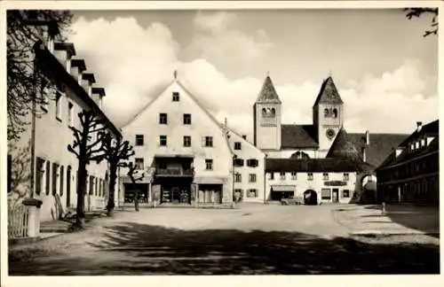 Ak Steingaden in Oberbayern, Hof, Kirche