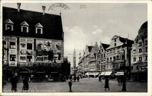 Ak Augsburg in Schwaben, Karolinenstraße