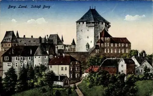 Ak Burg an der Wupper Solingen, Schloss Burg