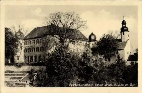 Ak Waltershausen im Grabfeld Saal an der Saale Bayern, Schloss, Posterholungsheim