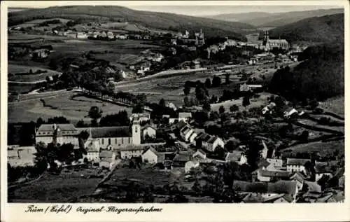 Ak Prüm in der Eifel, Fliegeraufnahme, Panorama