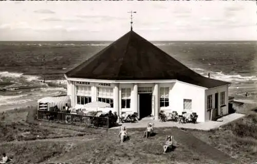 Ak Nordseebad Norderney Ostfriesland, Historische Marienhöhe, Meer