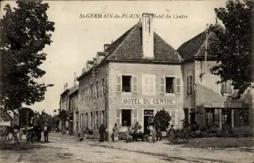 Ak Saint Germain du Plain Saône-et-Loire, Hotel du Centre