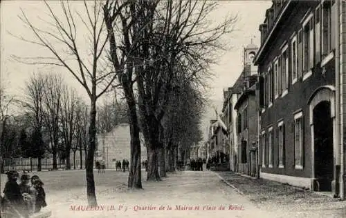 Ak Mauléon Barousse Hautes Pyrénées, Rathausbezirk, Place du Rebot