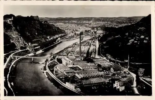 Ak Besançon les Bains Doubs, Doubs-Tal, Fabrik Prés de Vaux, Zitadelle