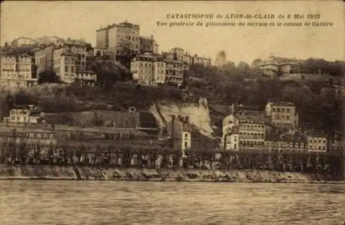 Ak Lyon Saint-Clair Rhône, Katastrophe vom 8. Mai 1932