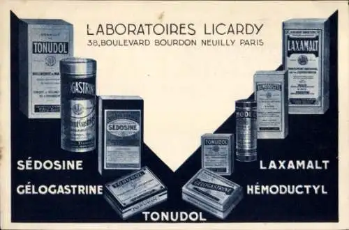 Ak Neuilly sur Seine Hauts de Seine, Reklame, Laboratoires Licardy, Hemoductyl