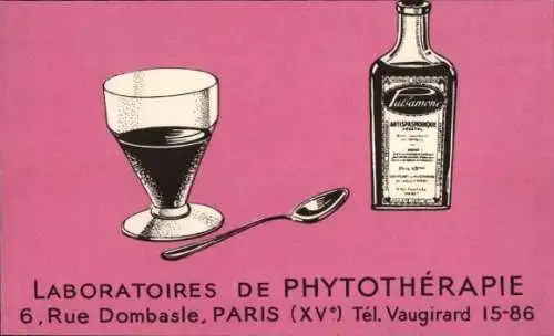 Ak Paris XV., Laboratoires de Phythotherapie, Rue Dombasle