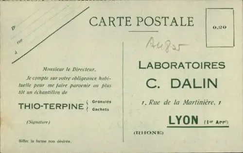 Ak Lyon Rhône, Laboratoires C. Dalin, Thio-Terpine