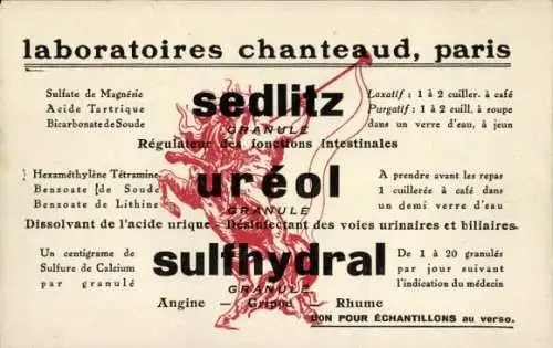 Ak Paris III, Laboratoires Chanteaud, J. Laurin