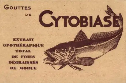 Ak Gouttes de Cytobiase, Reklame