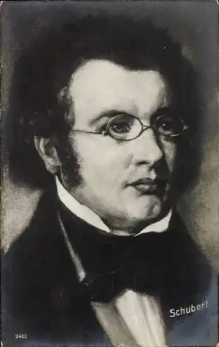 Ak Komponist Franz Schubert, Porträt