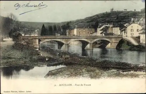 Ak Bouillon Wallonie Luxembourg, Pont de France