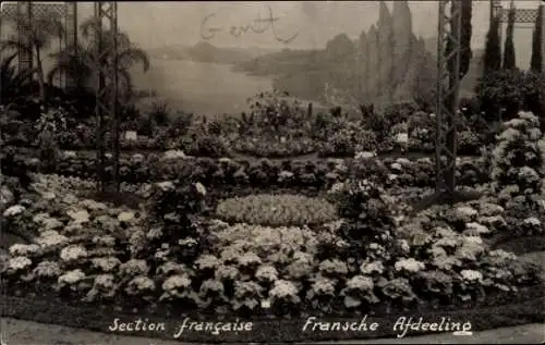 Ak Gent Gent Ostflandern, Floralies Gantoises 1933, französischer Teil