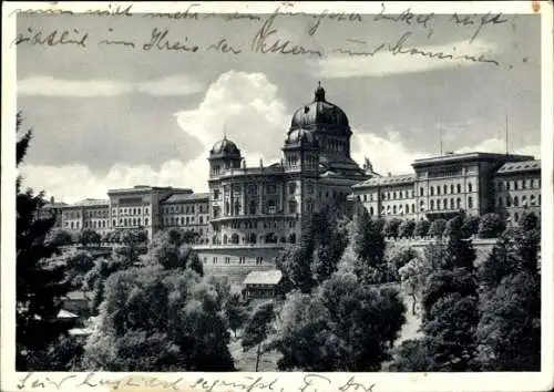 Ak Bern Stadt Schweiz, Bundeshaus