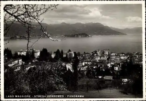 Ak Stresa Borromeo Lago Maggiore Piemonte, Panorama