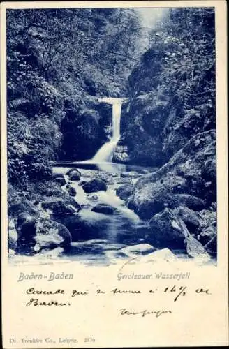 Ak Baden Baden am Schwarzwald, Gerolsauer Wasserfall