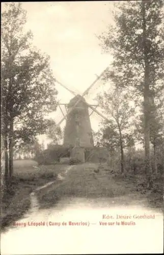 Ak Bourg Leopold Leopoldsburg Flandern Limburg, Windmühle