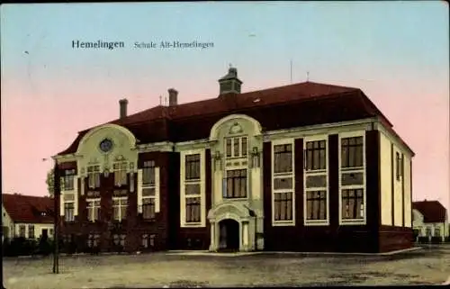 Golden Windows Leuchtfenster Ak Hemelingen Bremen, Schule Alt-Hemelingen