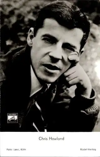 Ak Schauspieler Chris Howland, Portrait, Sänger,  Electrola Schallplatten
