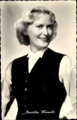 Ak Schauspielerin Marte Harell, Portrait