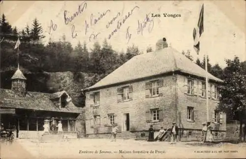 Ak Praye Lothringen Vosges, Maison forestiere