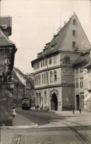 Foto Ak Erfurt in Thüringen, Regierungsstraße, Patrizierhaus