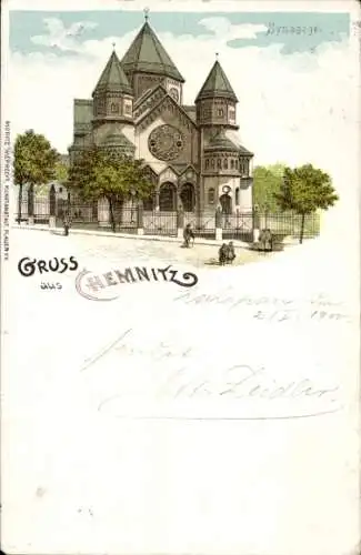 Judaika Litho Chemnitz in Sachsen, Synagoge