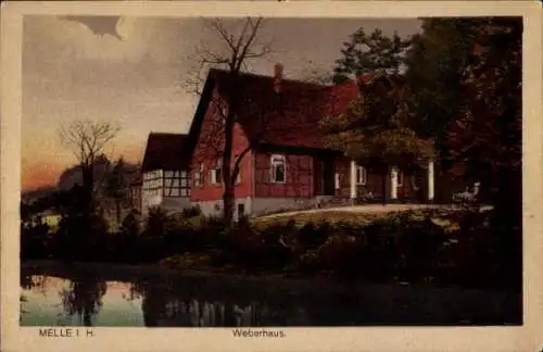 Ak Melle in Niedersachsen, Weberhaus