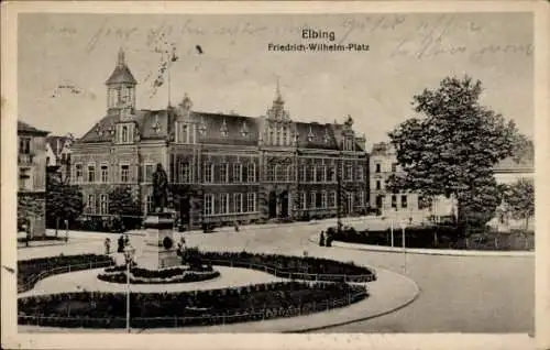 Ak Elbląg Elbing Westpreußen, Friedrich-Wilhelm-Platz