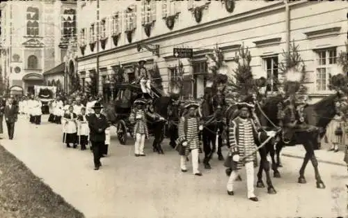 Foto Ak Deutschland, Fest, Festzug, Kutsche